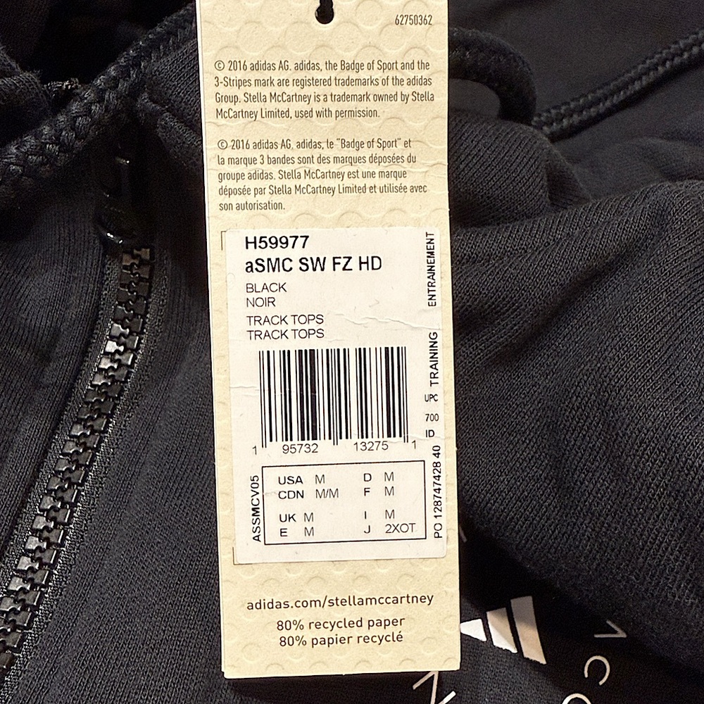 adidas by Stella McCartney Zip Hoodie Jacket - Picture 12 of 12